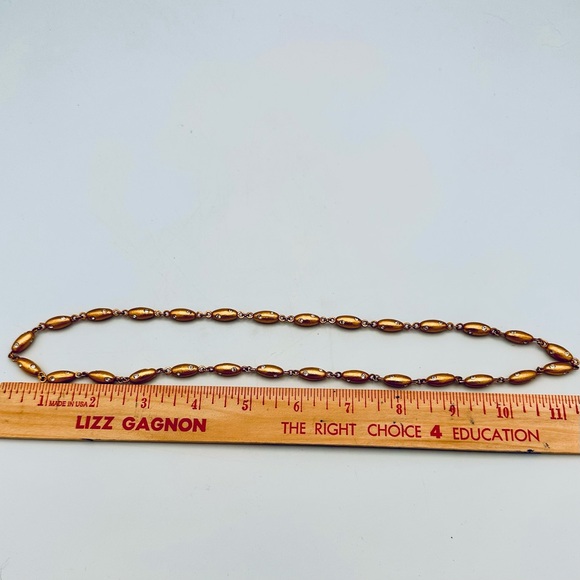 Vintage Gold Plated & Crystal Necklace - Picture 6 of 6